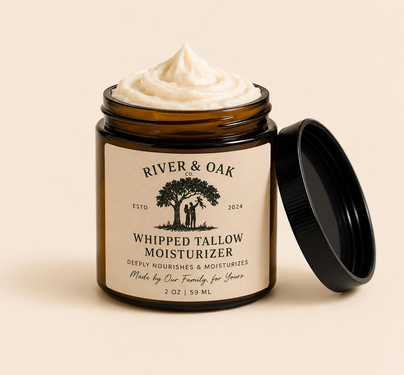 36% OFF!!! SMALL BATCH 100% GRASS FED , NATURAL & ORGANIC WHIPPED TALLOW FACE AND BODY MOISTURIZER | LIMITED TO 50 JARS PER BATCH! |